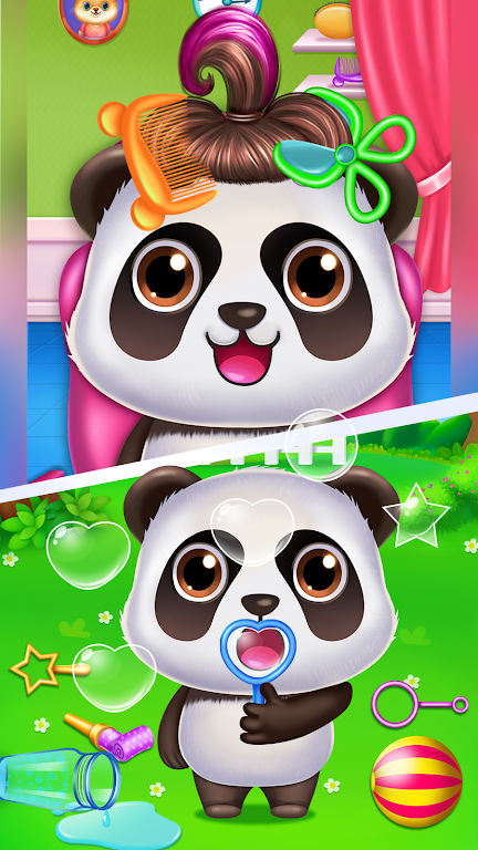 Panda caretaker pet salon game स्क्रीनशॉट 1