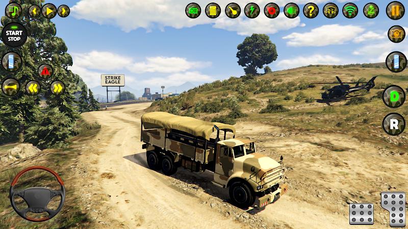 American Army Truck Driving Captura de pantalla 2