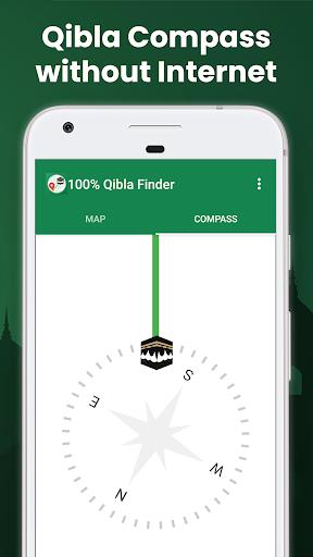 100% Qibla Finder Zrzut ekranu 0