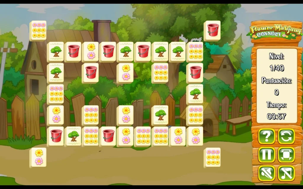 Flower Mahjong Flores Screenshot 1