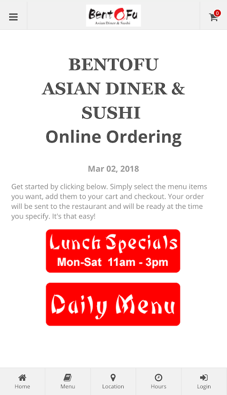 BentoFu Asian Diner & Sushi ဖန်သားပြင်ဓာတ်ပုံ 0