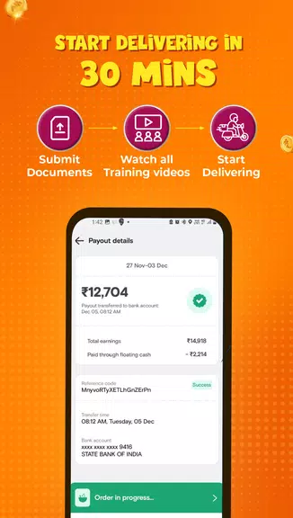 Swiggy Delivery Partner App Capture d'écran 2