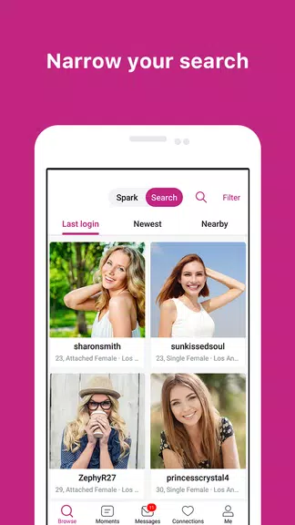 Pure Affair NSA Hookup Finder App - Hook up Dating ဖန်သားပြင်ဓာတ်ပုံ 1