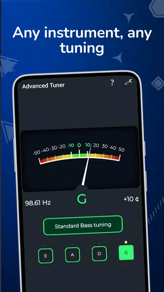 Advanced Tuner guitar violin Ảnh chụp màn hình 2