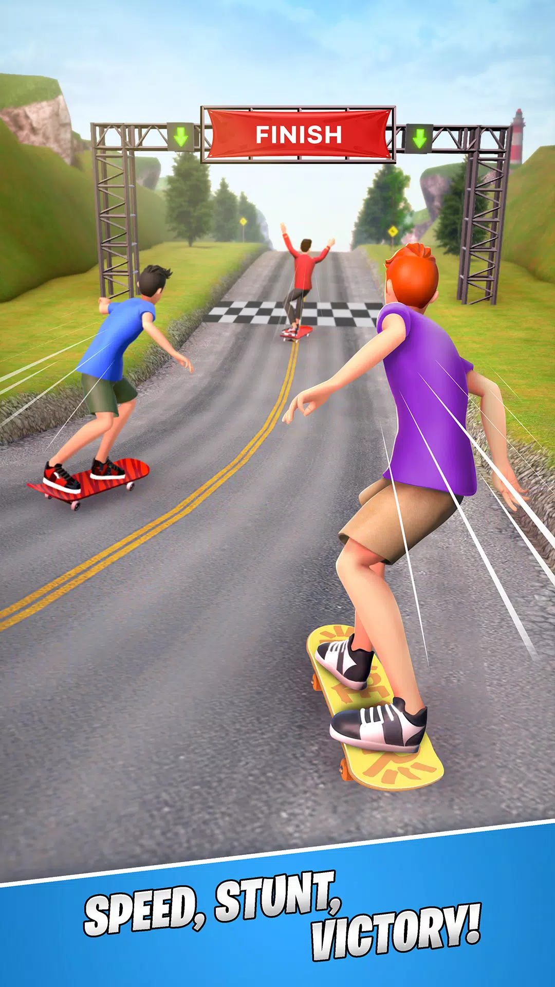 Skate Rush: Champions Race Captura de tela 3