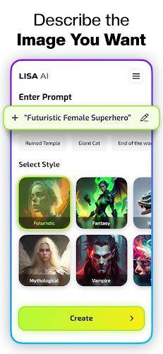 Lisa AI: AI Art Generator スクリーンショット 3