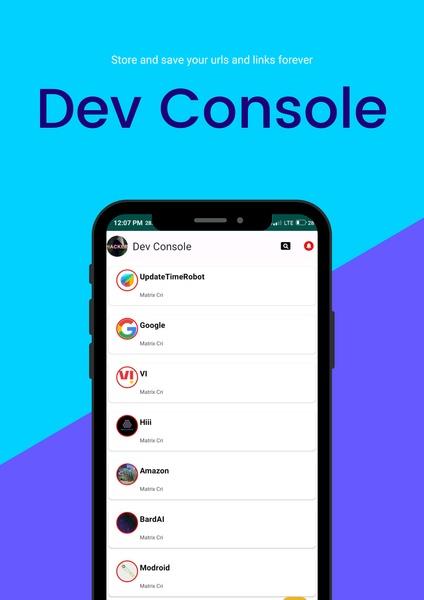 Dev Console Captura de tela 2