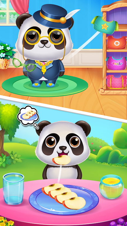 Panda caretaker pet salon game स्क्रीनशॉट 0