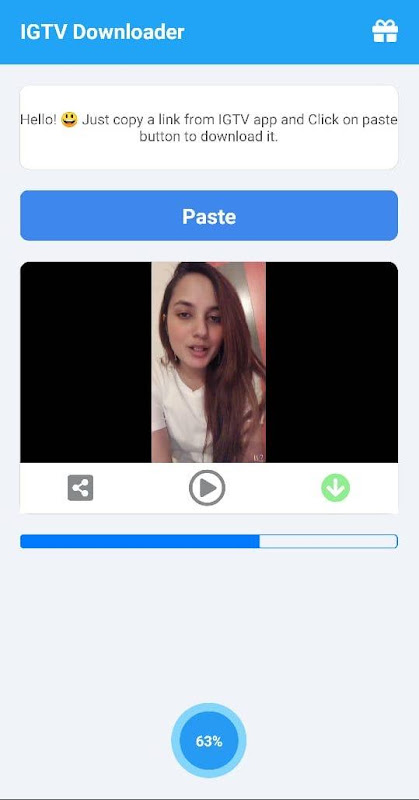 IGTV Video Downloader Captura de tela 0