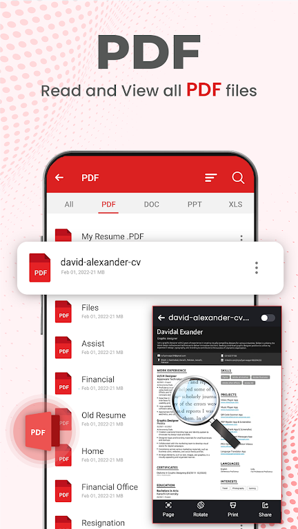 All Document Reader PDF Reader應用截圖第1張