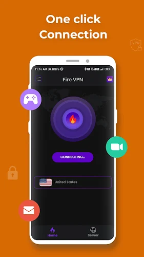 Fire VPN - Vpn Proxy Browser Tangkapan skrin 0