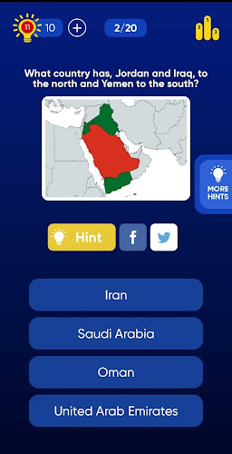 Geo Quiz: World Geography, Map スクリーンショット 3