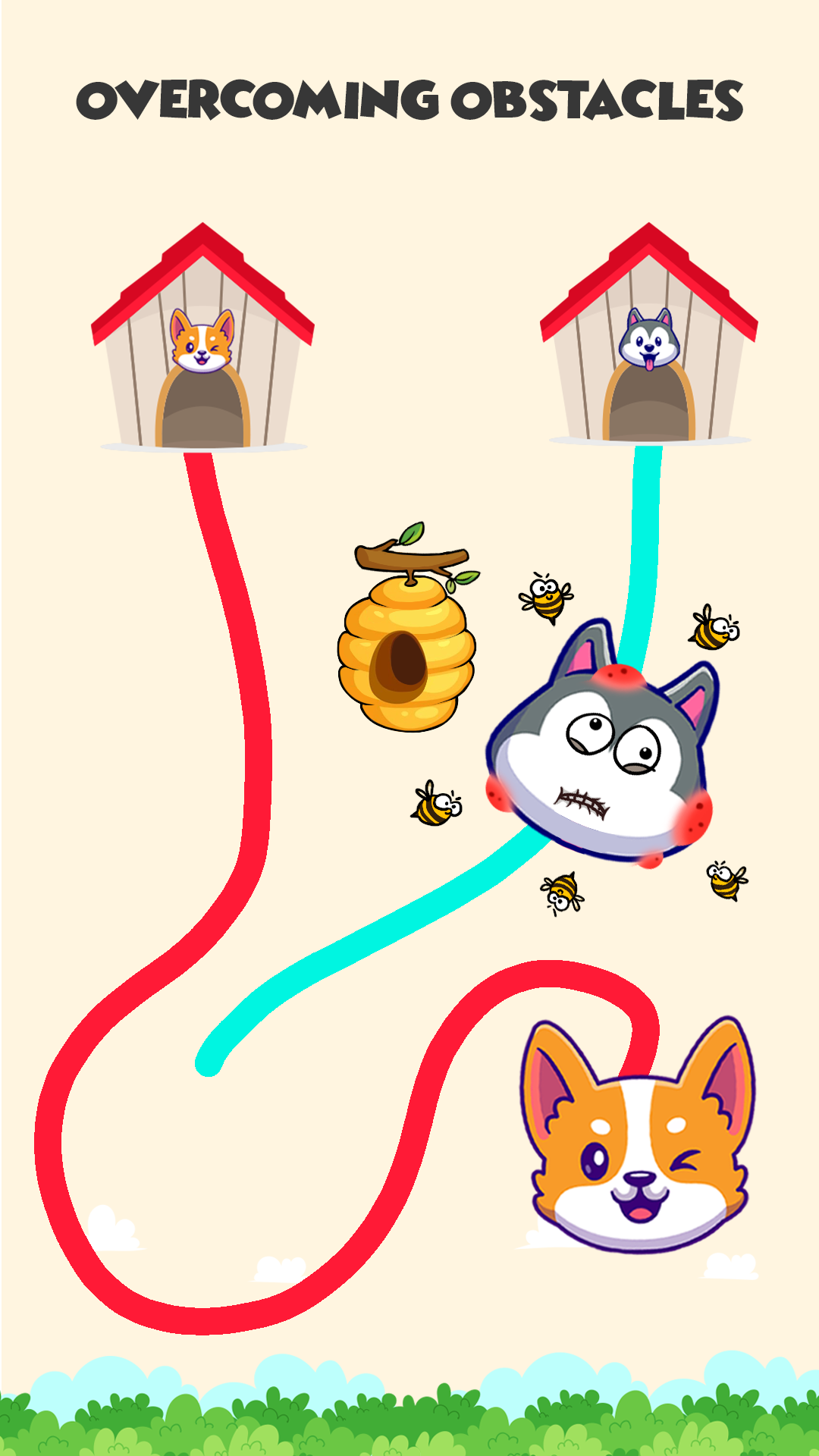 Dog rush: Draw to save games Ảnh chụp màn hình 3