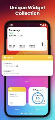 IOS Widgets Tangkapan skrin 3