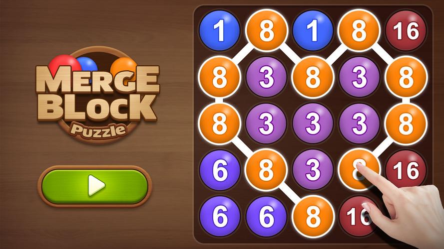 Merge bubble - Number game Captura de pantalla 0