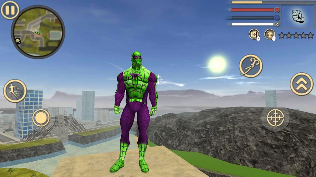 Spider Rope Hero Frog Ninja Strange Gangster Crime Schermafbeelding 2