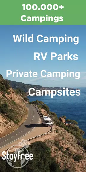 StayFree Vanlife Camping Sites Скриншот 0