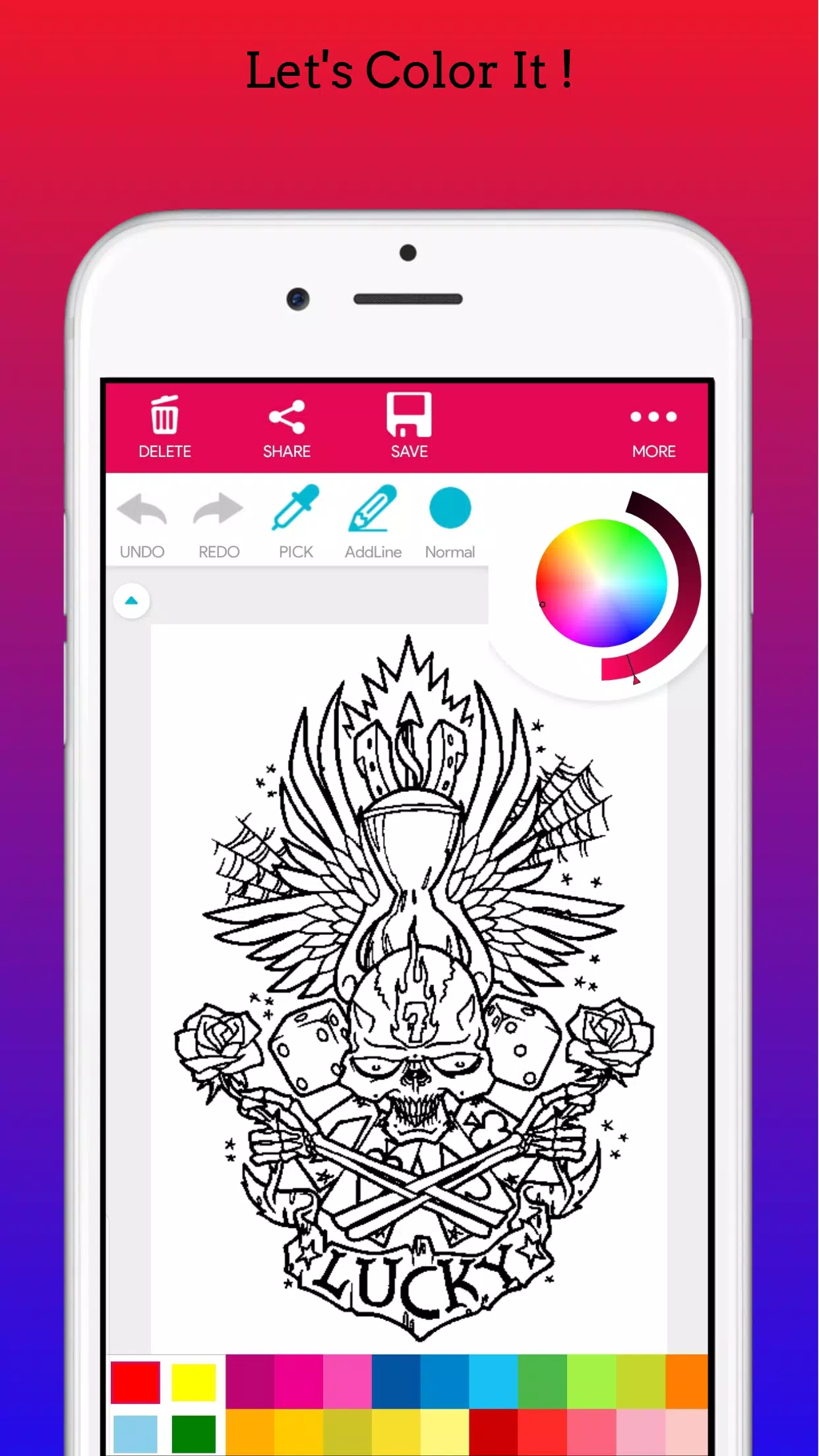 Adults Tattoo Coloring Book 스크린샷 3