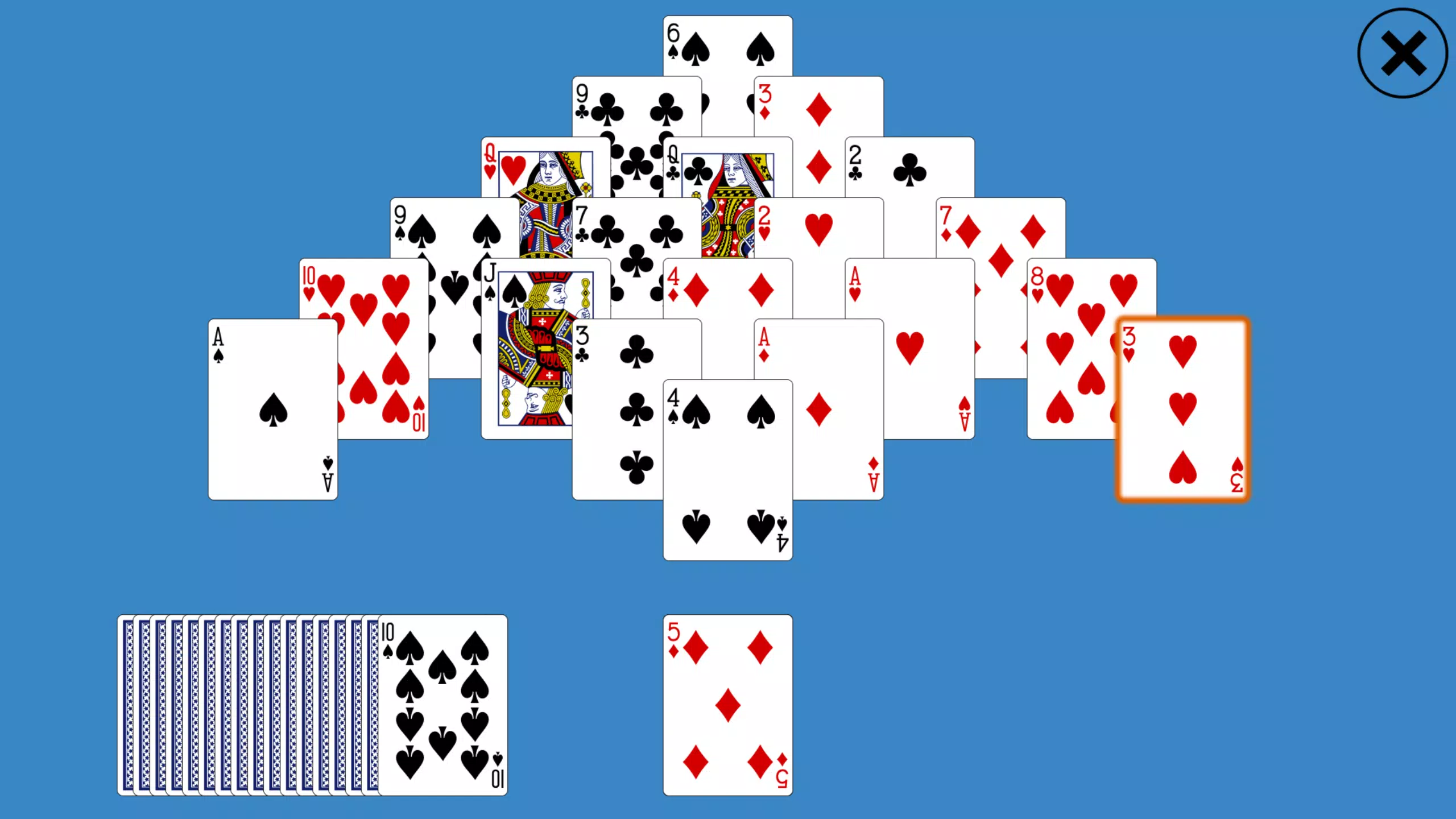 Classic Pyramid Solitaire Zrzut ekranu 1