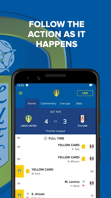 Leeds United Official Capture d'écran 1