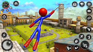 Spider Stick Hero Prison Break ภาพหน้าจอ 1