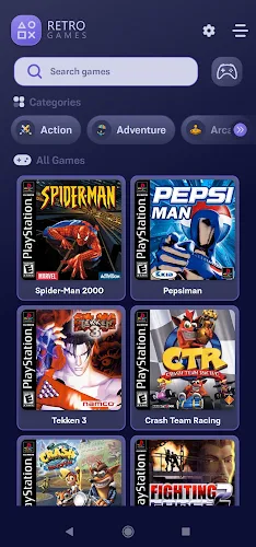 Retro Games - PSX Emulator স্ক্রিনশট 0