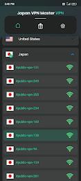 Japan VPN Master - VPN Proxy Captura de pantalla 1