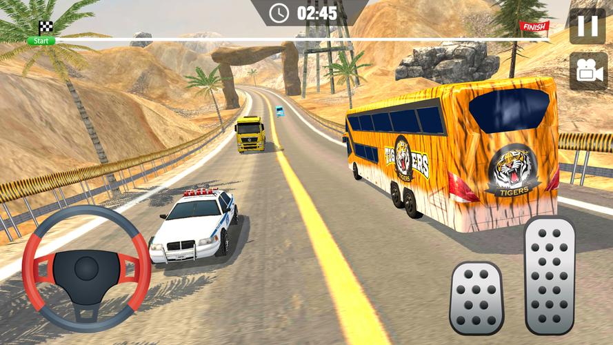 Offroad Bus Climb Hill Racing स्क्रीनशॉट 1