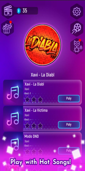 Xavi la diabla - Tiles Hop Schermafbeelding 0