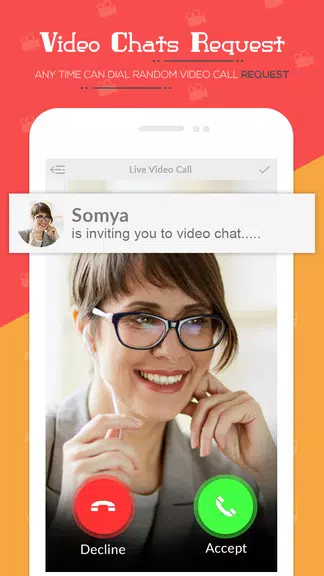 Live Video Chat - Random Video Call with Girls Tangkapan skrin 3