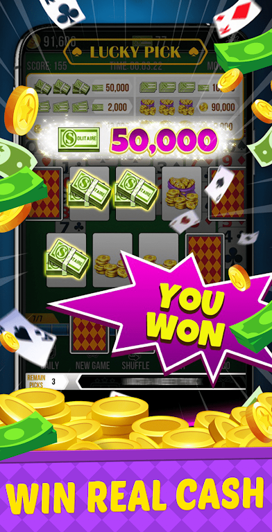 Big Run Solitaire - Win Cash ဖန်သားပြင်ဓာတ်ပုံ 1