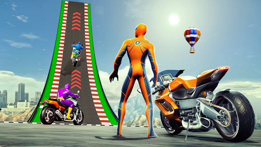 Super Hero Bike: Racing Game Zrzut ekranu 2