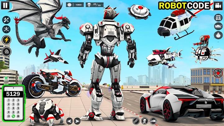 Bee Robot Car Transform Games Screenshot 2