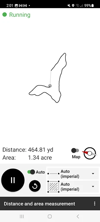 Distance and area measurement ဖန်သားပြင်ဓာတ်ပုံ 1