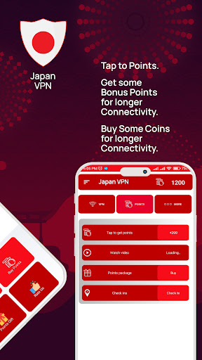 Japan VPN Get Japanese IP Captura de pantalla 1