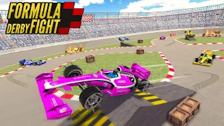 Formula Car Crash Mad Racing Tangkapan skrin 2