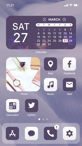 Wow Violet Theme - Icon Pack应用截图第0张