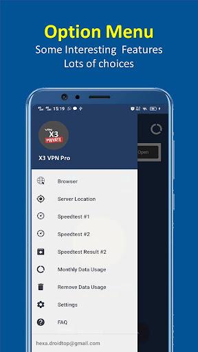 X3 VPN Pro - Fast , Secure & Unlimited VPN Tangkapan skrin 2