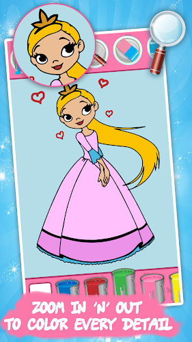 Princess Coloring - Kids Fun Ảnh chụp màn hình 0