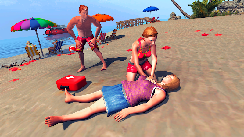 Schermata Beach Rescue : Lifeguard Squad 1