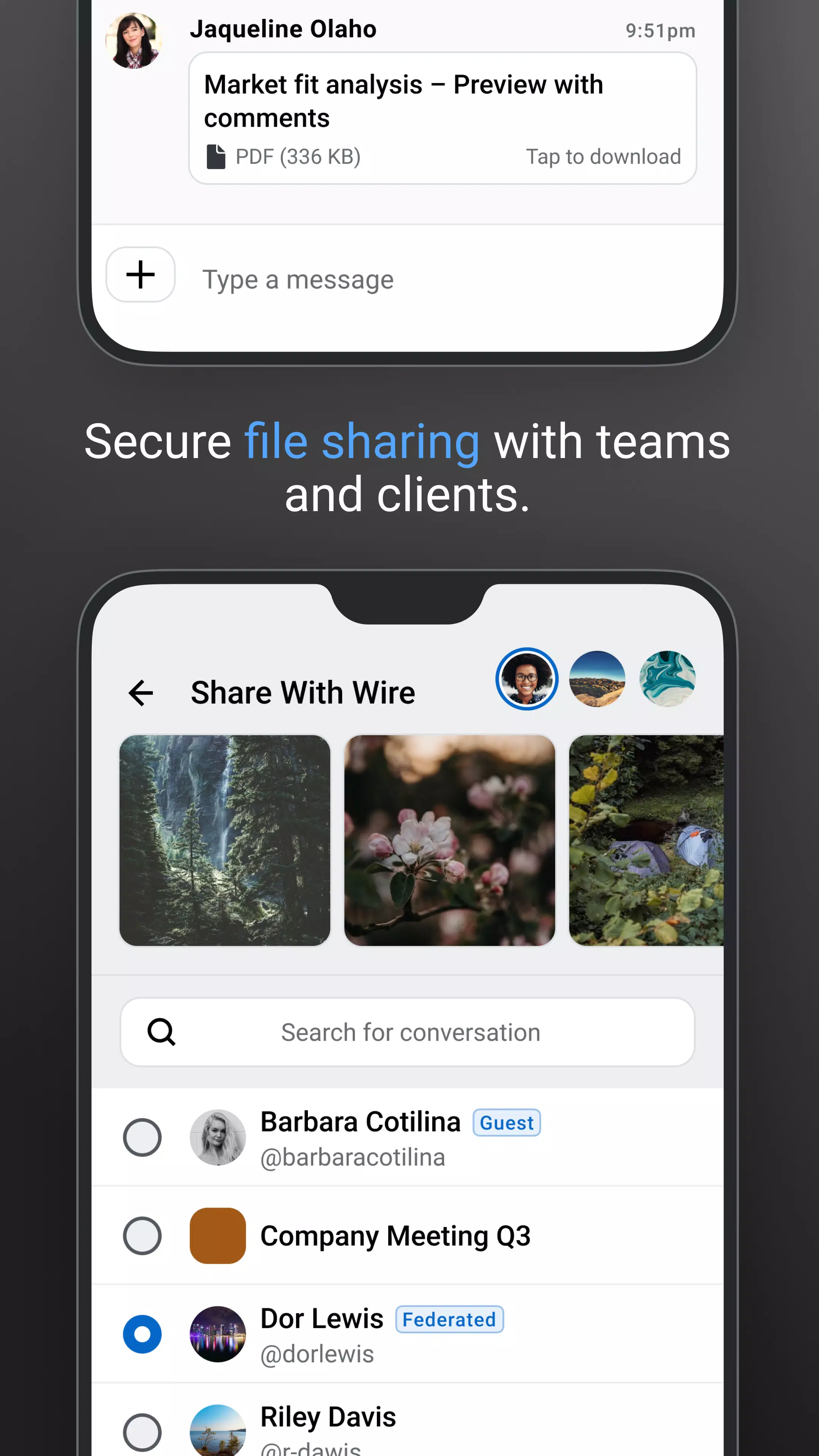 Wire • Secure Messenger Captura de tela 3