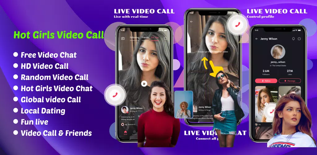 Sexy Video Call & Chat Random Ảnh chụp màn hình 0