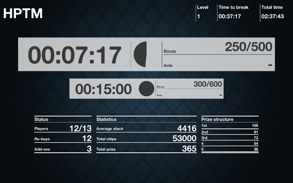 Home Poker Tournament Player应用截图第0张