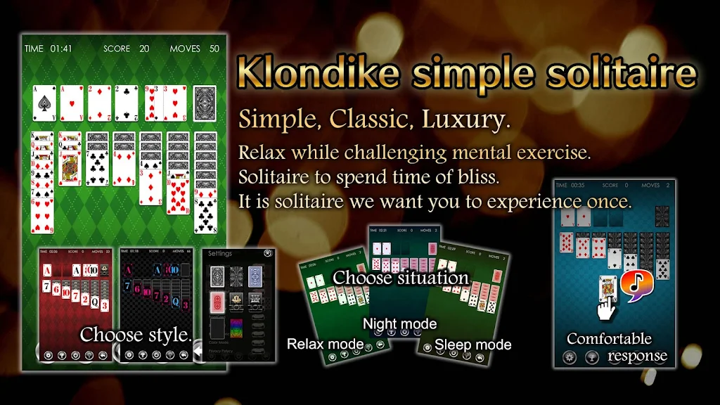 Solitaire Klondike HD Capture d'écran 0