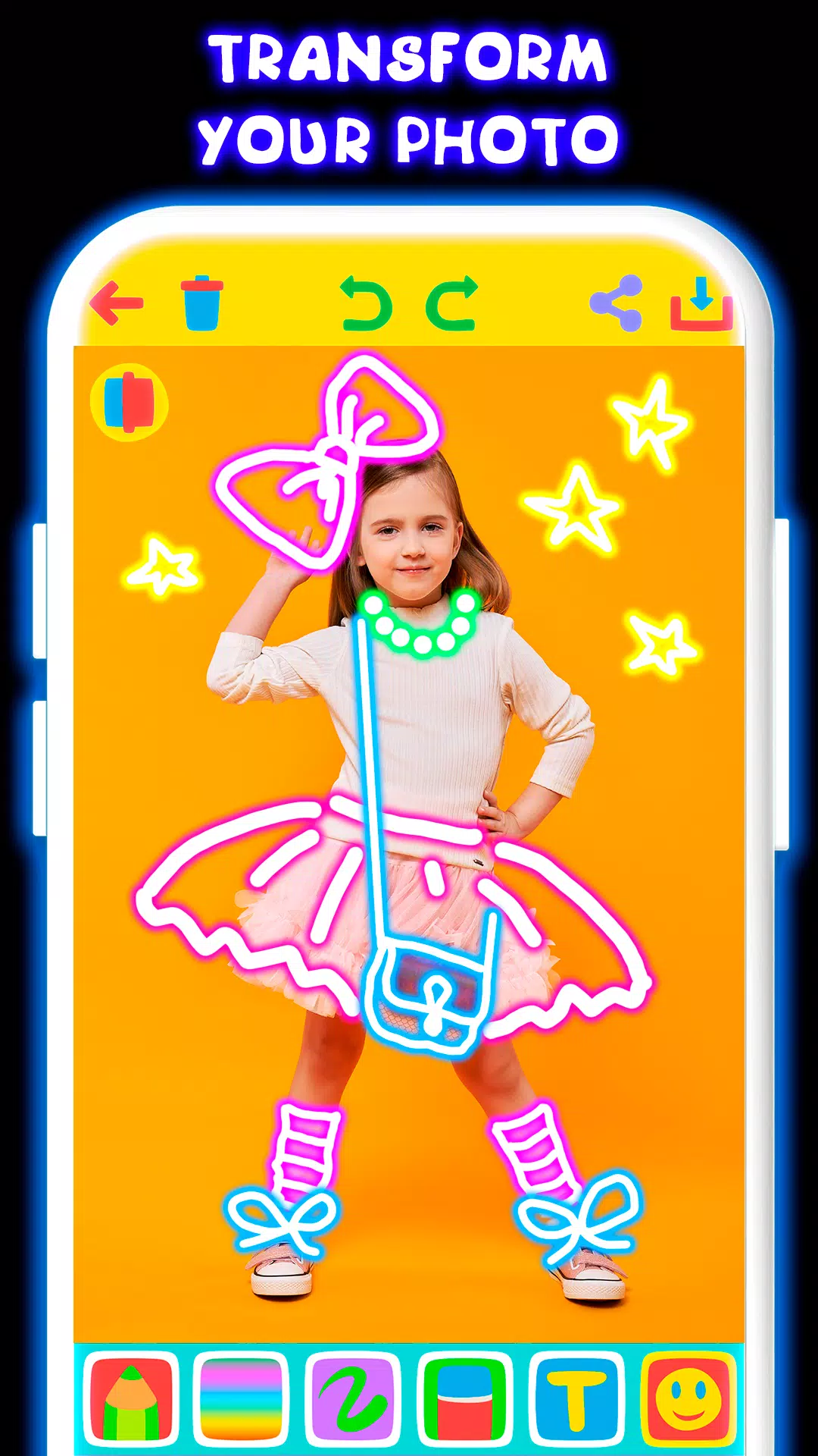 Drawing For Kids - Glow Draw Capture d'écran 1