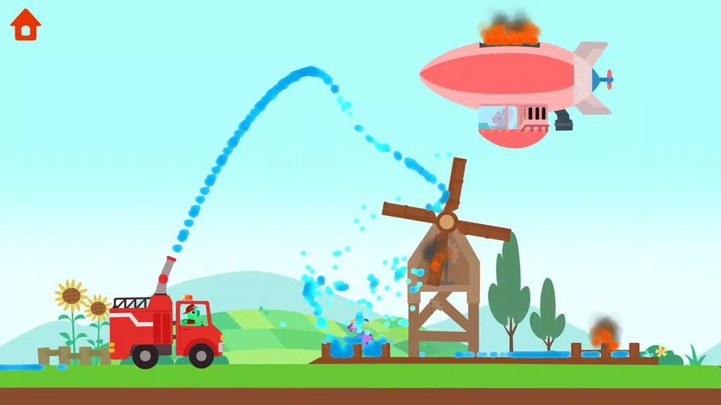 Dinosaur Fire Truck: for kids Schermafbeelding 3