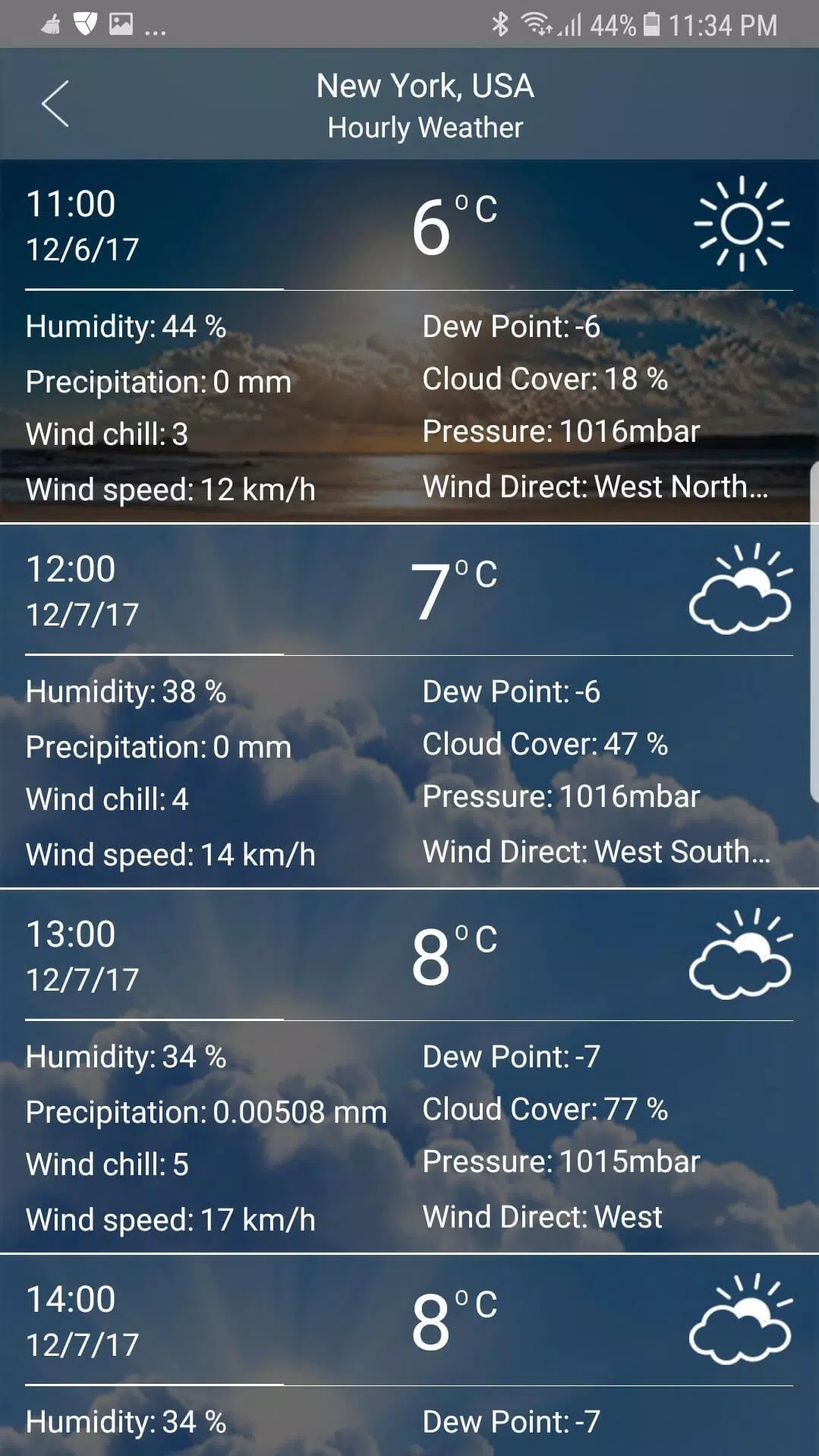 Weather app Скриншот 2