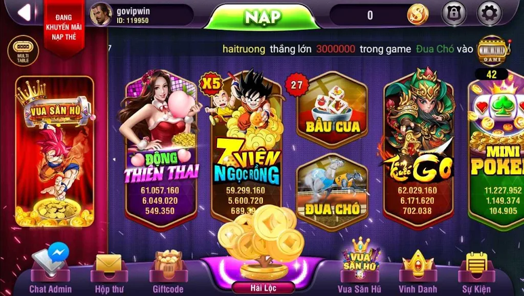 VinVip - No Hu, Xeng, Slots phat loc ဖန်သားပြင်ဓာတ်ပုံ 1