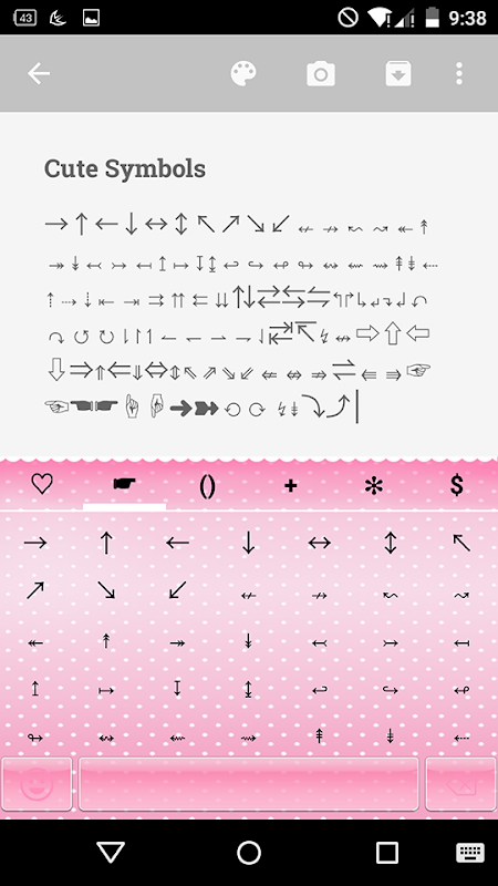 Cute Symbols - Emoji Keyboard♤ Screenshot 0