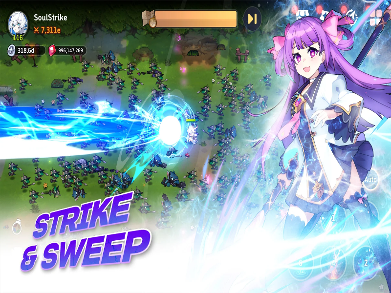 Soul Strike! Idle RPG Mod ภาพหน้าจอ 0